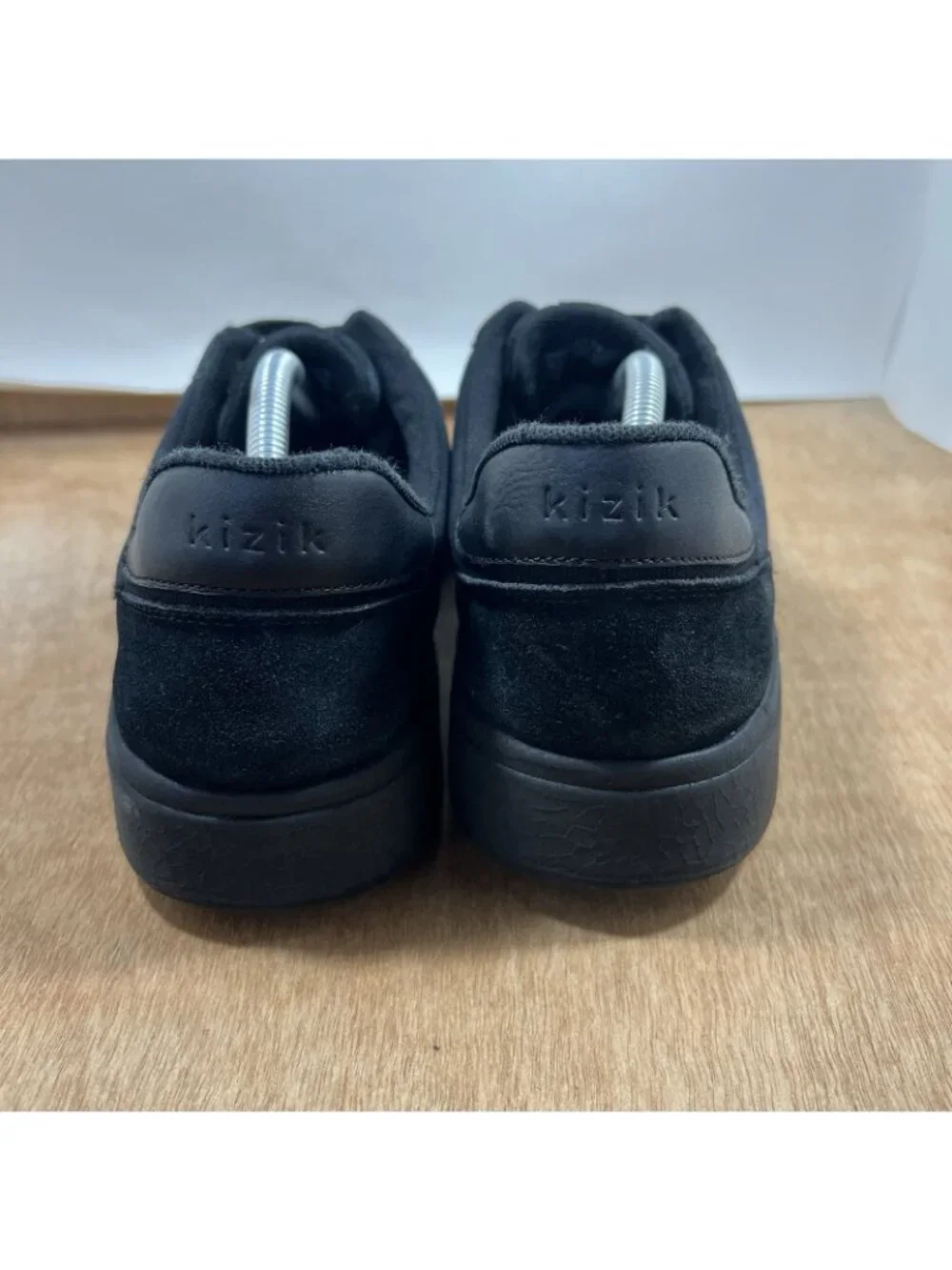 Kizik Prague Mens Size12 Canvas Handsfree Shoes Sneakers Black